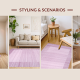 Ultra Soft Area Rug, Non Slip, Stain Resistant, Washable Area Rugs for Living Room, Bedroom, Modernist Shag Rug Urban Elegance(Purple)