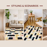 Chic Bow Motif Elegant Decorative Bathmat Aesthetic Home Accent(Beige)