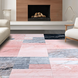 Ultra Soft Area Rug, Non Slip, Stain Resistant, Washable Area Rugs for Living Room, Bedroom, Sleek Light Luxury Geometric Texture(Pink)