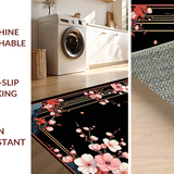 Ultra Soft Area Rug, Non Slip, Stain Resistant, Washable Area Rugs for Living Room, Bedroom, Sophisticated Multi-Tone Floral Composition(Pink)