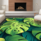 Tropical Modern Leaf Motif(Green)