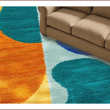 Ultra Soft Area Rug, Non Slip, Stain Resistant, Washable Area Rugs for Living Room, Bedroom, Modern Multi-Color Entryway Versatile Non-Shedding Rug(Blue)