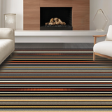 Ultra Soft Area Rug, Non Slip, Stain Resistant, Washable Area Rugs for Living Room, Bedroom, Minimalist Graphic Pattern Play(Brown)