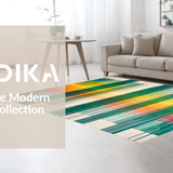 Vivid Modern Splashing Shapes(Green)