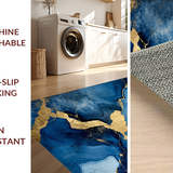Contemporary Blue Marble Motif(Blue)