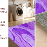 Ultra Soft Area Rug, Non Slip, Stain Resistant, Washable Area Rugs for Living Room, Bedroom, Vibrant Tie-Dye Colorful Aesthetic(Purple)