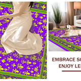 Ultra Soft Area Rug, Non Slip, Stain Resistant, Washable Area Rugs for Living Room, Bedroom, Vibrant Carnival Color Splash(Purple)