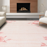Ultra Soft Area Rug, Non Slip, Stain Resistant, Washable Area Rugs for Living Room, Bedroom, Chic Soft Pink Shag Style(Pink)