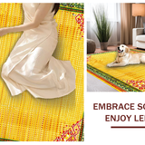 Ultra Soft Area Rug, Non Slip, Stain Resistant, Washable Area Rugs for Living Room, Bedroom, Playful Kaleidoscope Color Splash(Yellow)