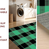 Charming Two Tone Checkered Elegance(Green)