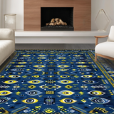 Luxurious Multicolored Tribal Composition(Blue)