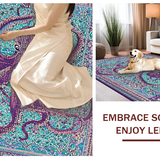 Ultra Soft Area Rug, Non Slip, Stain Resistant, Washable Area Rugs for Living Room, Bedroom, Undersea Creature Carpet:  Intricate Tentacle Art(Purple)