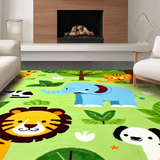 Bright Eclectic Wildlife Composition(Green)