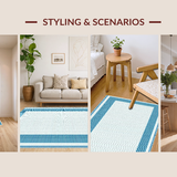 Minimalist Aqua Accented Design(White)