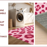 Ultra Soft Area Rug, Non Slip, Stain Resistant, Washable Area Rugs for Living Room, Bedroom, Cute Animal Print Nursery Area Carpet(Pink)