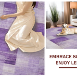 Ultra Soft Area Rug, Non Slip, Stain Resistant, Washable Area Rugs for Living Room, Bedroom, Uno Reverse Bow Rug Lavender Aesthetic Room Coquette Area Carpet(Purple)