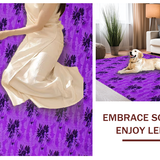 Ultra Soft Area Rug, Non Slip, Stain Resistant, Washable Area Rugs for Living Room, Bedroom, Stylish Plush Minimalist Charm(Purple)