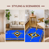 Elegant Gold Geometric Entrance(Blue)