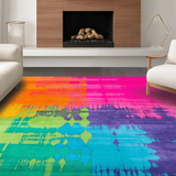 Playful Shaggy Rainbow Color Splash(Pink)