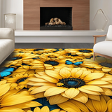 Cozy Earthy Floral Circular Style(Yellow)
