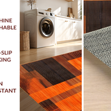 Ultra Soft Area Rug, Non Slip, Stain Resistant, Washable Area Rugs for Living Room, Bedroom, Dynamic Modern Optical Design(Orange)