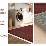 Ultra Soft Area Rug, Non Slip, Stain Resistant, Washable Area Rugs for Living Room, Bedroom, Rustic Gingerbread Braided Farmhouse Entryway Rug(Beige)