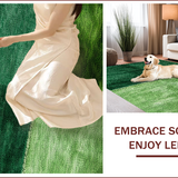 Ultra Soft Area Rug, Non Slip, Stain Resistant, Washable Area Rugs for Living Room, Bedroom, Soft Grass-Like Dorm Room Aesthetic Carpet(Green)