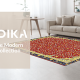 Striking Colorful Floral Tapestry(Red)