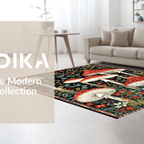 Elegant Mushroom Motif Design(Red)