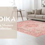 Ultra Soft Area Rug, Non Slip, Stain Resistant, Washable Area Rugs for Living Room, Bedroom, Charming Bowknot Accent Rug, Pink Bows Patterned Carpet, Cute Bows Decor(Pink)