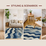 Luxe Navy Scallop Visual Appeal(Beige)