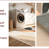 Ultra Soft Area Rug, Non Slip, Stain Resistant, Washable Area Rugs for Living Room, Bedroom, Elegant Vintage Gradient Aesthetic(Beige)