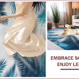 Ultra Soft Area Rug, Non Slip, Stain Resistant, Washable Area Rugs for Living Room, Bedroom, Contemporary Blue Toned Aesthetic(Blue)