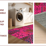 Ultra Soft Area Rug, Non Slip, Stain Resistant, Washable Area Rugs for Living Room, Bedroom, Vibrant Pink Animal Aesthetic(Pink)