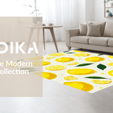 Ultra Soft Area Rug, Non Slip, Stain Resistant, Washable Area Rugs for Living Room, Bedroom, Vivid Rainbow Tiled Aesthetic(Yellow)