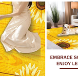 Elegant Wooden Board Floral Art(Yellow)