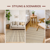 Contemporary Natural Fiber Design(Beige)