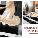 Chic Monochrome Lattice Design(Black)