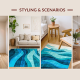 Artistic Blue Tides Visual Theme(Blue)