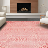 Ultra Soft Area Rug, Non Slip, Stain Resistant, Washable Area Rugs for Living Room, Bedroom, Trendy Modern Animal Pattern(Pink)