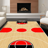 Bold Graphic Sports Theme Decor(Black)