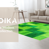 Elegant Shaggy Round Centerpiece(Green)