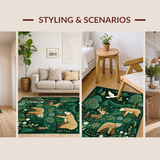 Vibrant Green Wildlife Silhouette(Green)