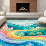 Colorful Rainbow Dreamscape Design(Blue)