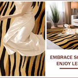 Ultra Soft Area Rug, Non Slip, Stain Resistant, Washable Area Rugs for Living Room, Bedroom, Chic Animal Patterned Aesthetic(Brown)