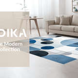 Ultra Soft Area Rug, Non Slip, Stain Resistant, Washable Area Rugs for Living Room, Bedroom, Sleek Snowy Textural Harmony(Blue)
