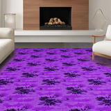 Ultra Soft Area Rug, Non Slip, Stain Resistant, Washable Area Rugs for Living Room, Bedroom, Stylish Plush Minimalist Charm(Purple)