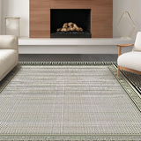 Ultra Soft Area Rug, Non Slip, Stain Resistant, Washable Area Rugs for Living Room, Bedroom, Rustic Elegant Diamond Pattern Fusion(Gray)