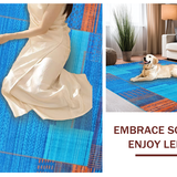 Dynamic Artistic Striped Visuals(Blue)