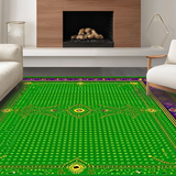 Bold Geometric Mardi Gras Style(Green)